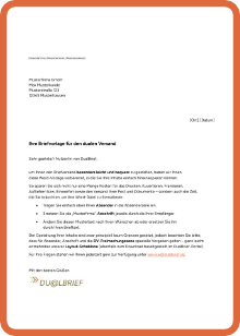 DU@LBRIEF Briefvorlage Word-Datei
