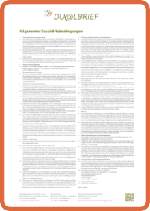 DU@LBRIEF Allgemeine Geschäftsbedingungen